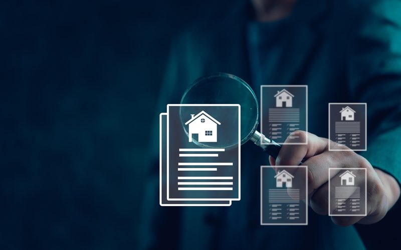 Real estate under magnifying glass